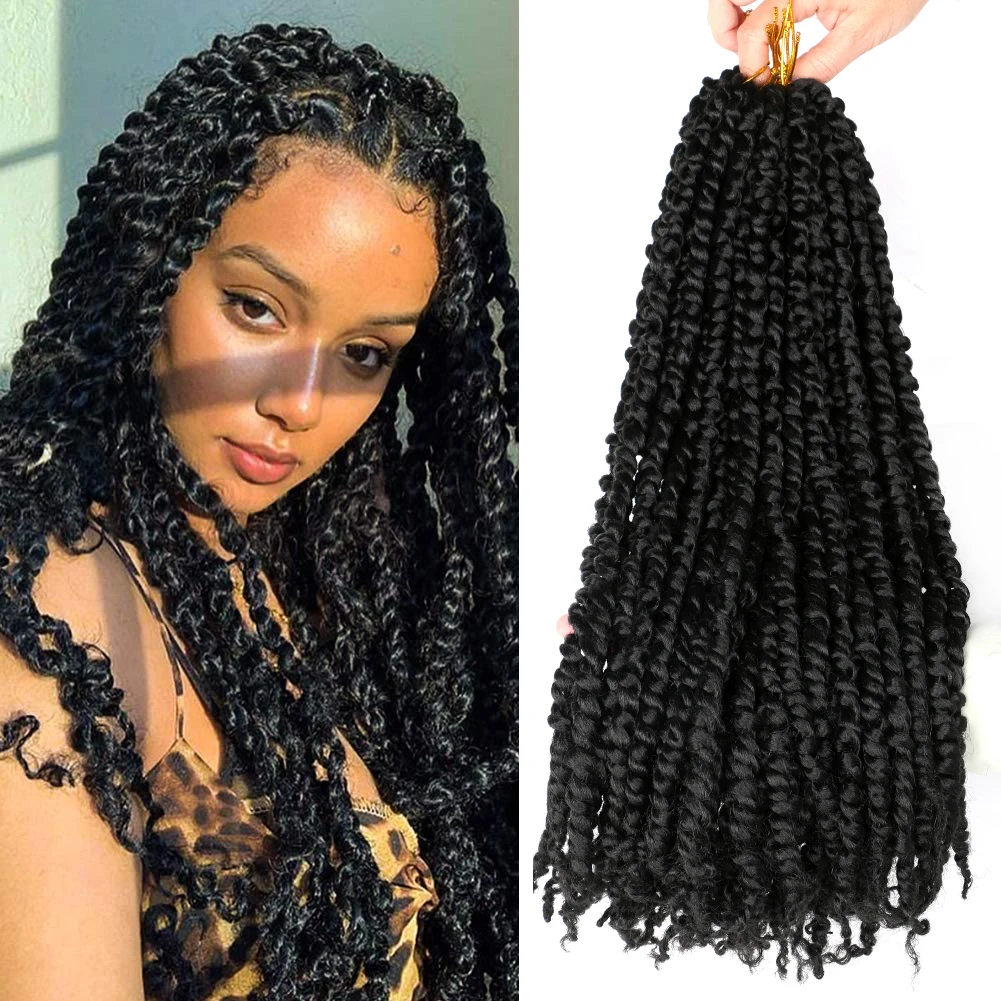 

Belleshow Wholesale Long Ombre Twist Crochet Loop pre twisted passion twist