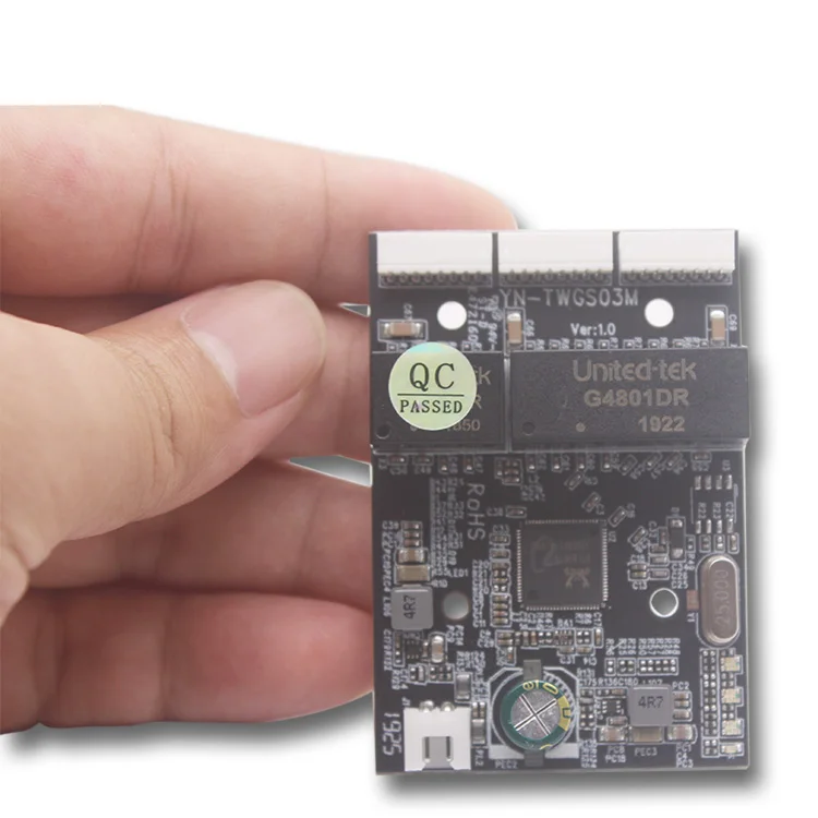 3 Port Network Switch 10/100/1000mbps 8pin Header Port Gigabit