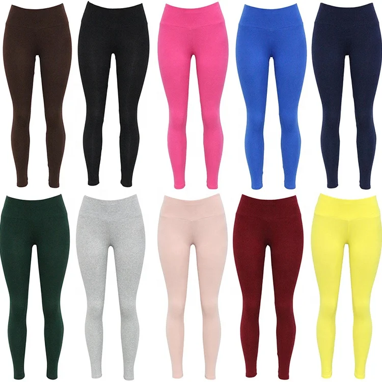 
Fashion leggings breathable slim thin solid color high waist yoga leggings 