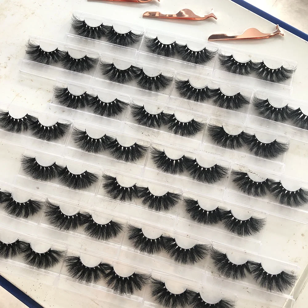 

Premium natural 100% real 3d/4d/5d wispy mink eyelashes, Black