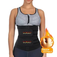 

Lover-Beauty Wholesale Print Logo Plus Size Slimming Shapewear Women Double Belt Neoprene Waist Trainer Private Label