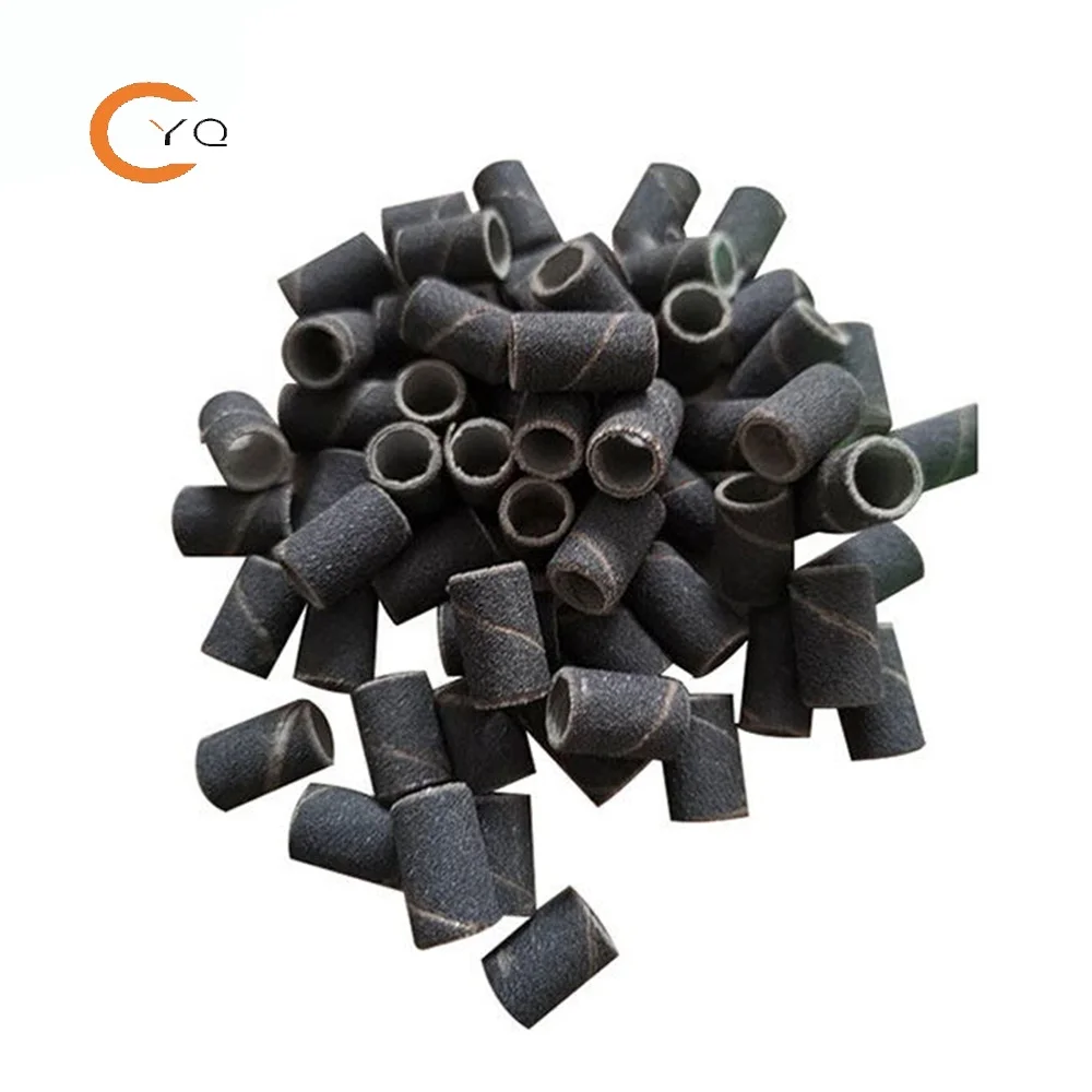 

Abrasive customized nail art polish tool black manicure pedicure sanding band for nail drill machine