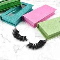 

Private label 3d 5d mink eyelashes 22mm fluffy false lashes and custom logo mink eyelash box