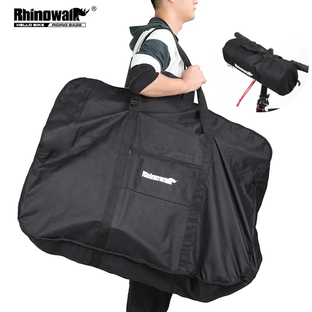 

Folding Bicycle Carry Bag Portable Cycling Bike Transport Case Travel Bicycle Accessories Rhinowalk 26-27 Inch 1pc/color Box 2kg