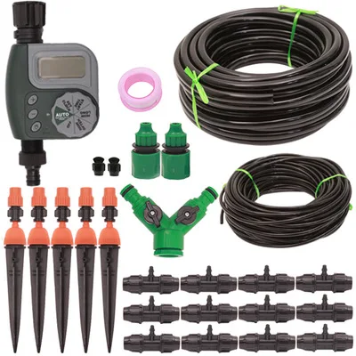 

5M~25M DIY Drip Irrigation System Automatic Watering Garden Hose Micro Drip Garden Watering Kits with Adjustable Drippers