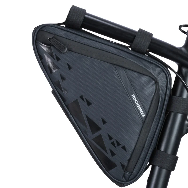 

CBR OEM B39 tube frame bicycle bag with big capacity triangle design bag for cycling, Black