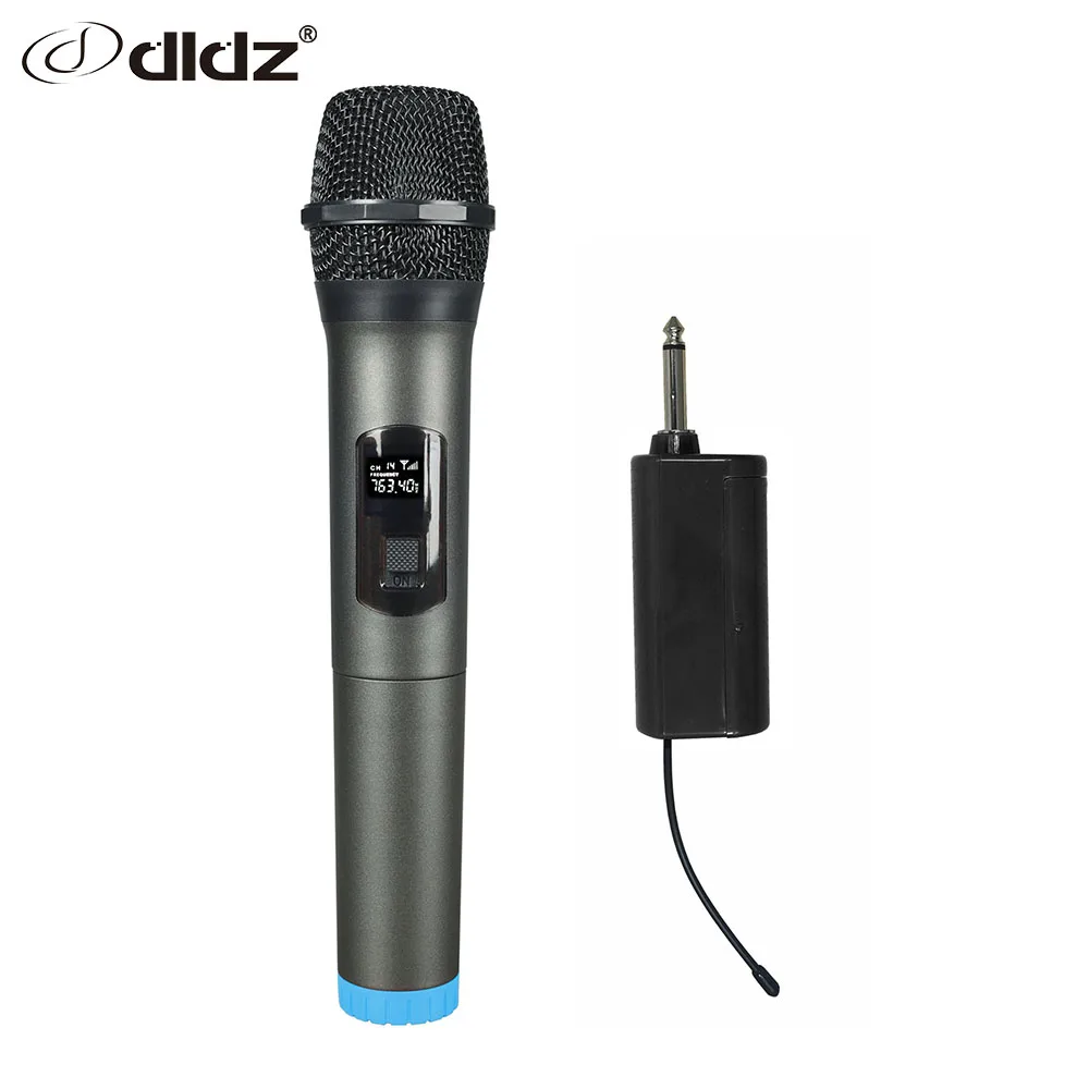 

DLDZ Hot Sale Professional Audio UHF Wireless Mic System Wireless Microphone 60hz-13khz 2channels 20pcs/carton -58db+ / -3db 104