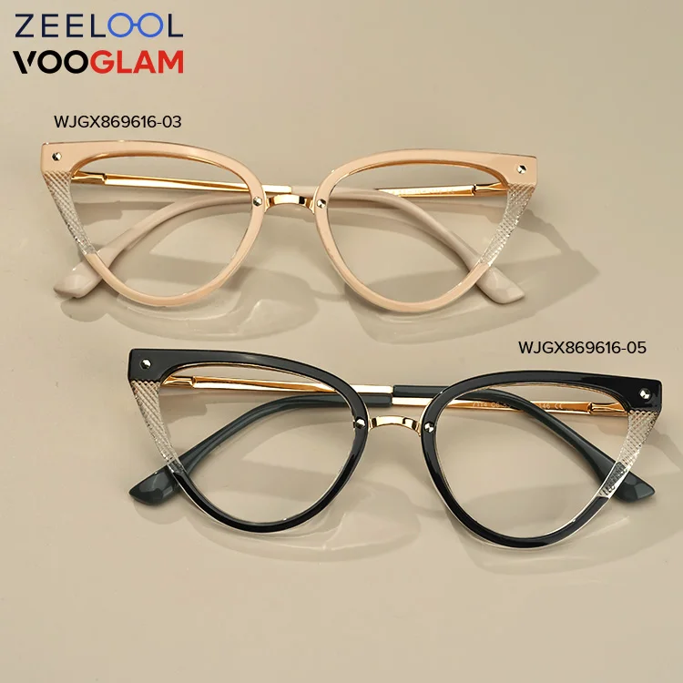 

Zeelool Vooglam supplier custom design American and European fashion eyeglass wholesale thick frame glasses for reading glasses