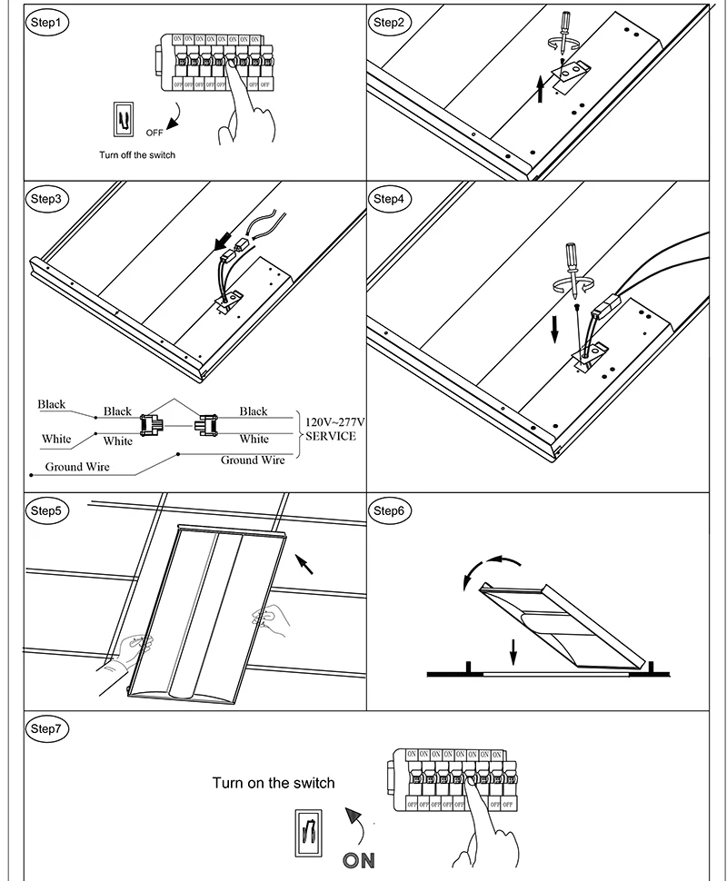 Recessed Cul Certified 50W 42W Office Led Recessed Troffer