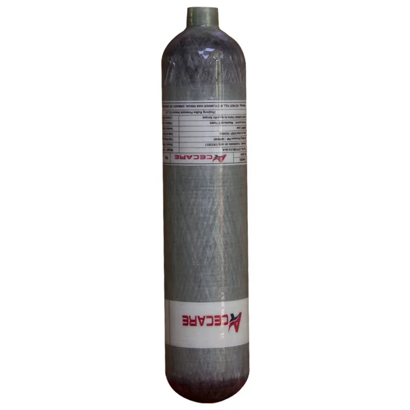 Acecare 2L High Pressure Carbon Fiber Cylinder CE 300bar/4500psi HPA Tank Direct Shipping From Warehouse