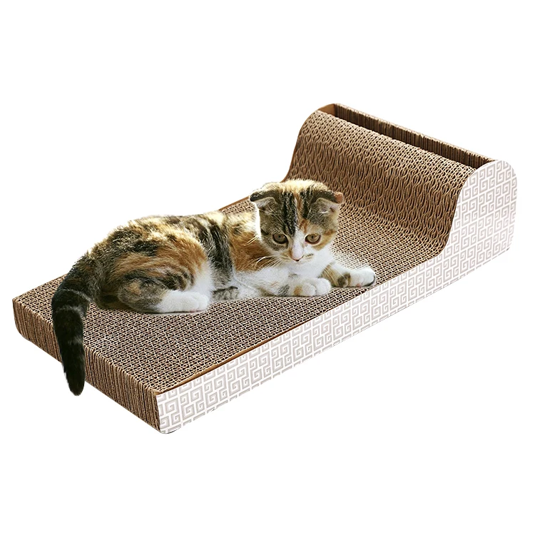 P shape cardboard cat scratcher cat toy pet products wholesale in stock fast delivery cat toy