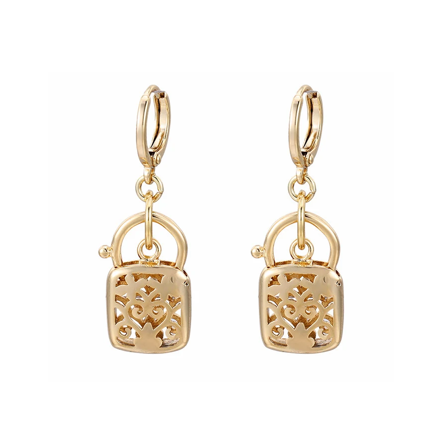 

80559 xuping new three-dimensional carved heart shaped earrings hollow earrings