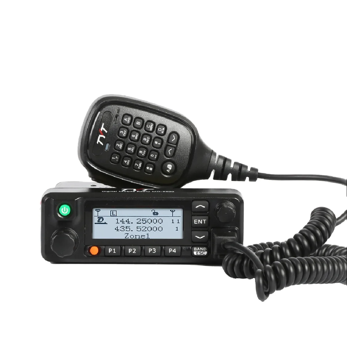 

TYT Mobile Radio MD-9600 GPS 50W DMR GPS Two Way Radio Dual Band VHF/UHF Car Mobile Transceiver w/ Programming Cable