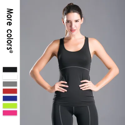 
Hot Selling Custom Women Cropped Sports Black Vest Sweat Stretchy Fitness Gym Tank Top 