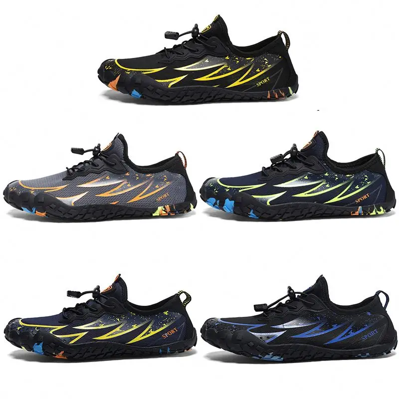

Gumboot Shoes Men Water Froop In A Jar Printed High Top Oef-White For Womens Mens Barefoot Women Sport Breathable