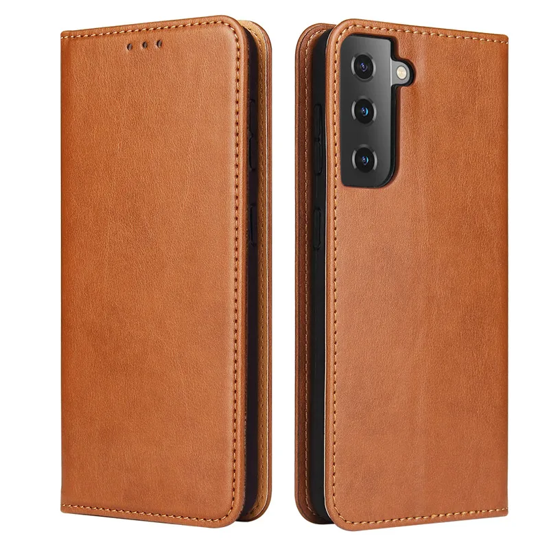 

Direct Factory wholesale cell phone case with card slots for Samsung Galaxy S21 FE protective phone case, Black, brown, red, blue