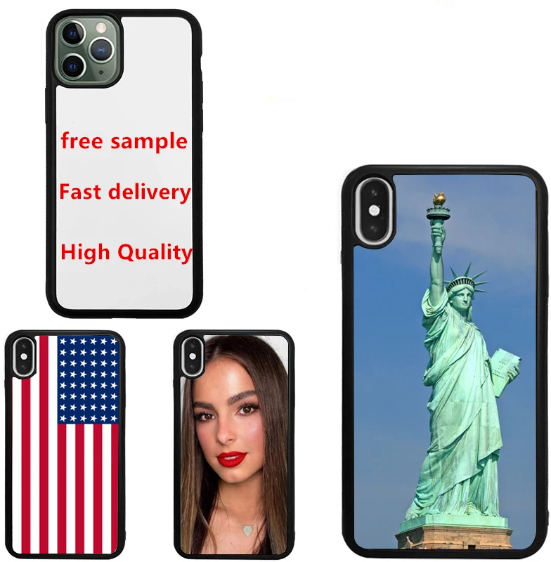 

For Iphone 13 12 11 Pro Max X XR XS 6 7 TPU Soft Aluminum Sheet Custom Cellphone Back Cover Blank Sublimation Phone Cases