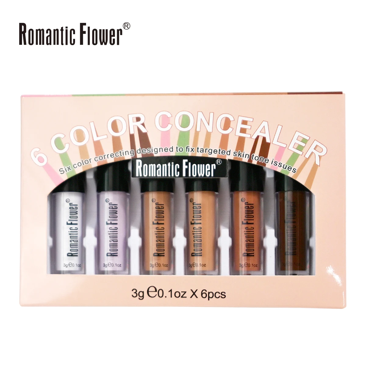 6 1 Waterproof Full Coverage Concealer Kit Dark Skin Tones