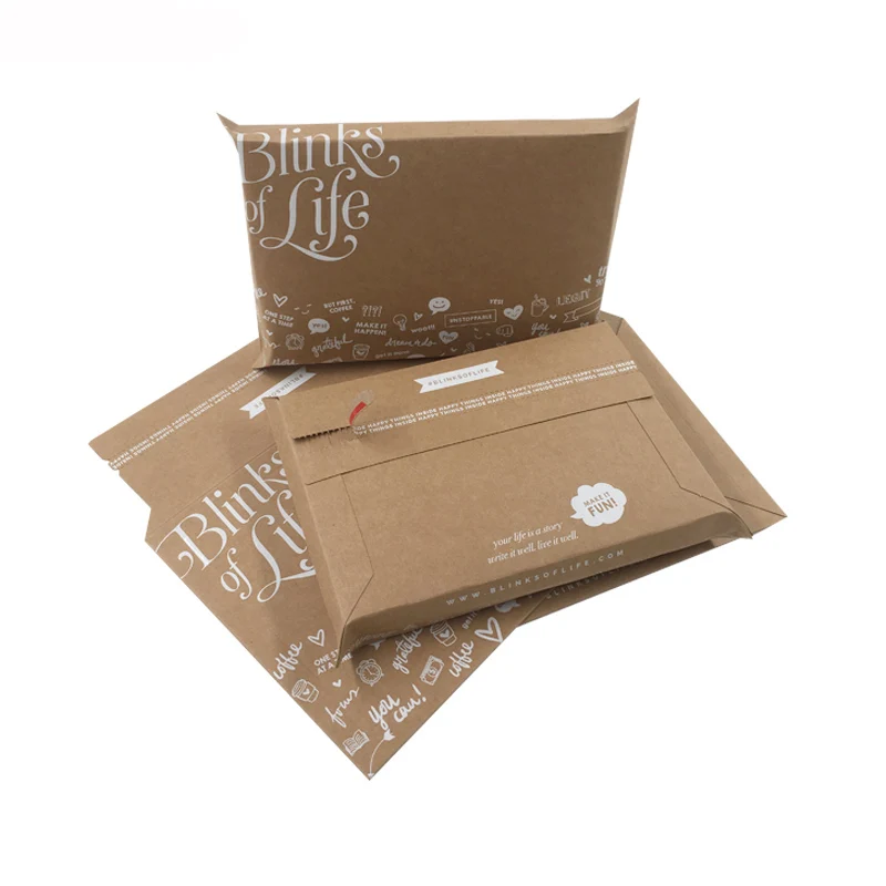 
Rigid and Durable Paper Custom Cardboard Envelopes / Book Mailers With Self Seal Strip  (60776920455)