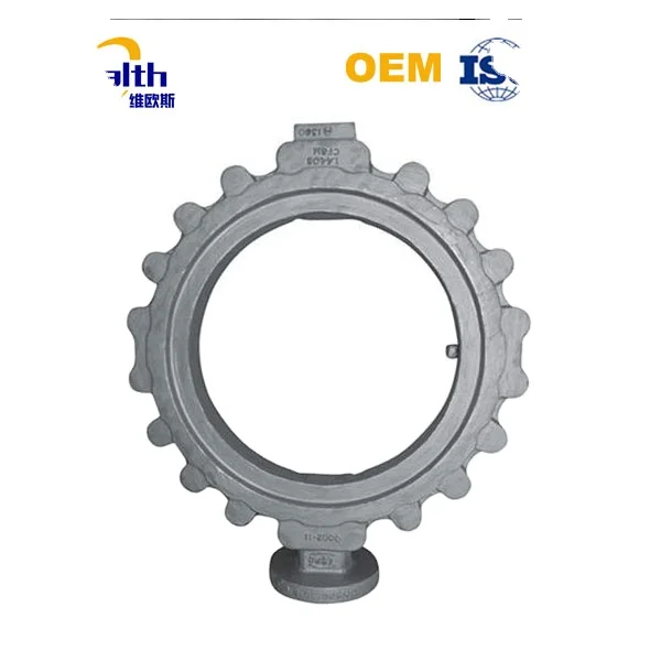 
OEM high quality drawing butterfly valve body casting 