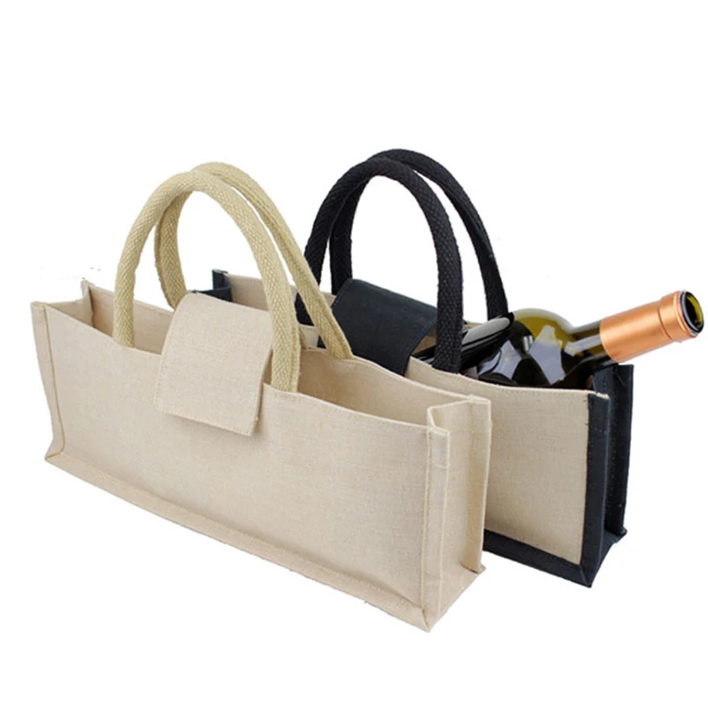 

Reusable Insulated Wine Bottle Tote Bags Canvas And Wine Bottle Carrying Bag