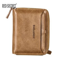 Популярный 2019 бумажник для карт с PU кожаной и молнией мужской кошелек оптовая продажа высокое качество ретро-стиль короткий бумажник