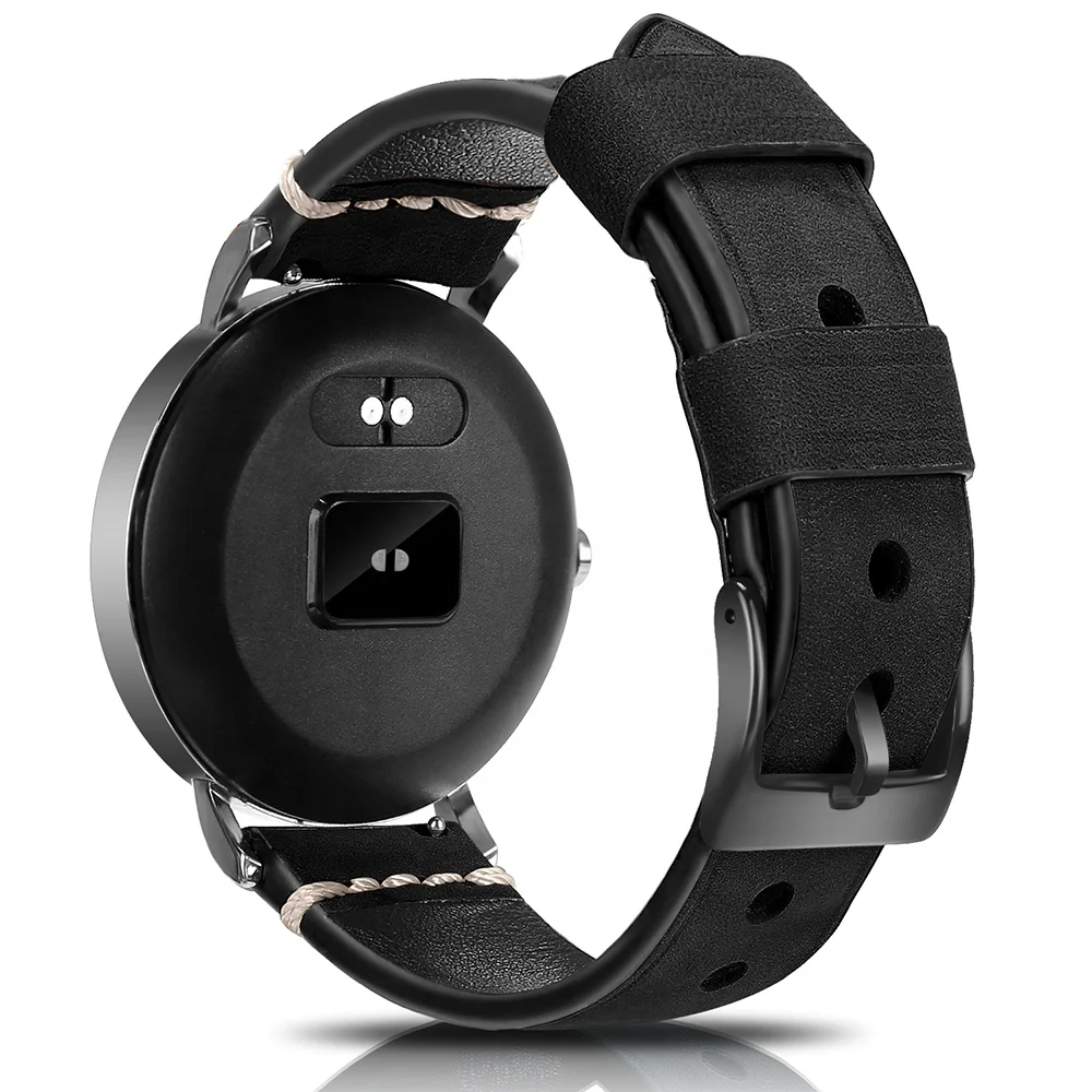 

Wholesaler new Smart strap Leather Wristband For Samsung Galaxy Watch band Genuine Leather Designer Strap stainless steel clasp, Optional