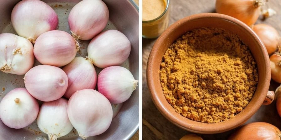Comparison of small, medium, and large onions