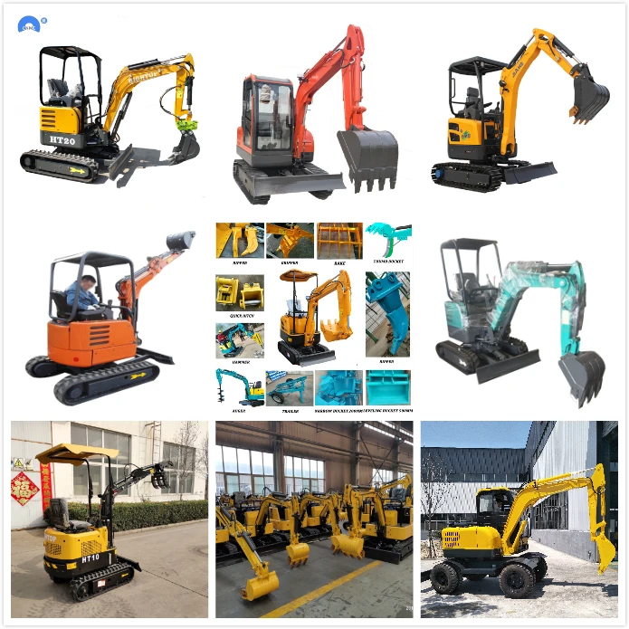 New Excavator Price 0.8 Ton 1 Ton 2 Ton 3 Ton Mini Excavator Digging Hydraulic Small Micro Digger Machine Prices for Sale details