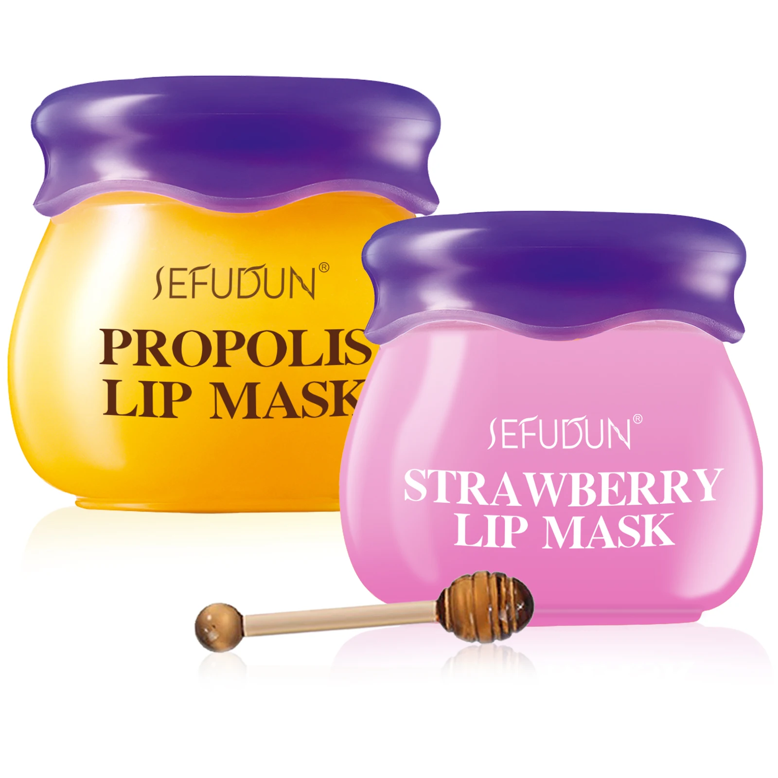 

Wholesale private label natural vegan nourishing propolis lip balm custom logo sleeping moisturizing bee honey lip mask