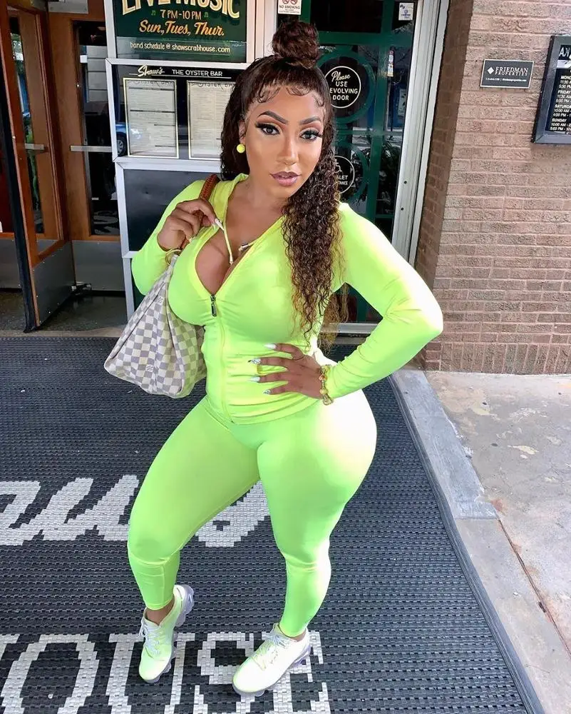 

Jogger style hoodie 2 piece sweatsuit women with embroidery