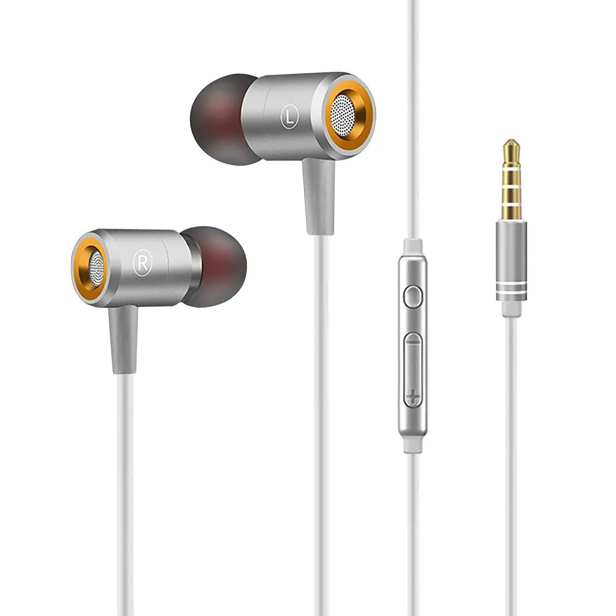 

3.5mm Wired Stereo Earbuds in ear Earphone Headset Music Player gaming sport