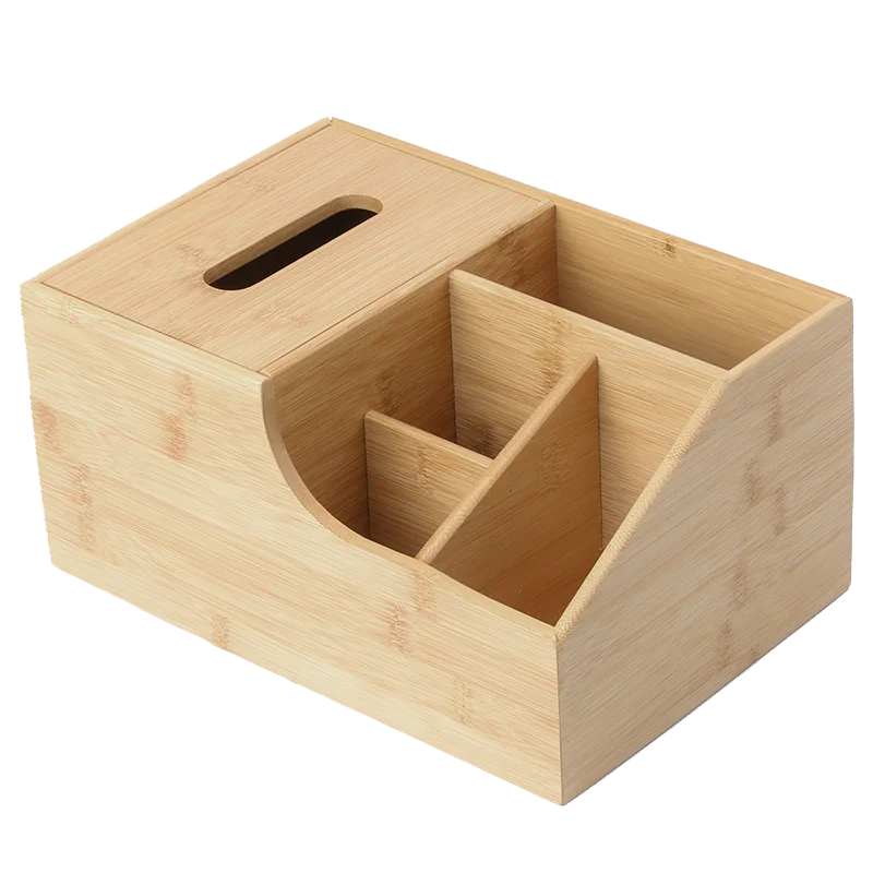 

Bamboo Tissue Box Natural Tissue Box Home Paper Box Car Napkin Case Tissue Dispenser rectangle shape