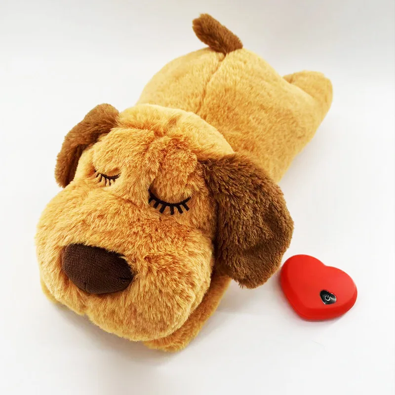 

Hot Dog Toys Pet Anxiety Relief and Calming Aid with Heartbeat Toys