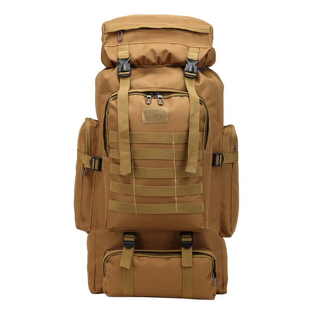 

Military large tactical travel outdoor hiking climbing trekking backpack 80l, Optional