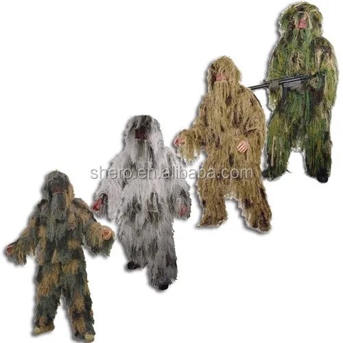 

foreast woodland camouflage ghillie suit hunting suit made by oxford