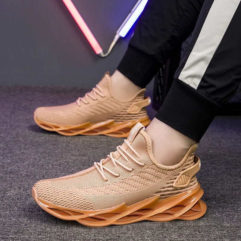

New Desigh Men's Sports Shoes Fashion Spring Large Size Men Breathable Sneakers Casual Sports Light Weight