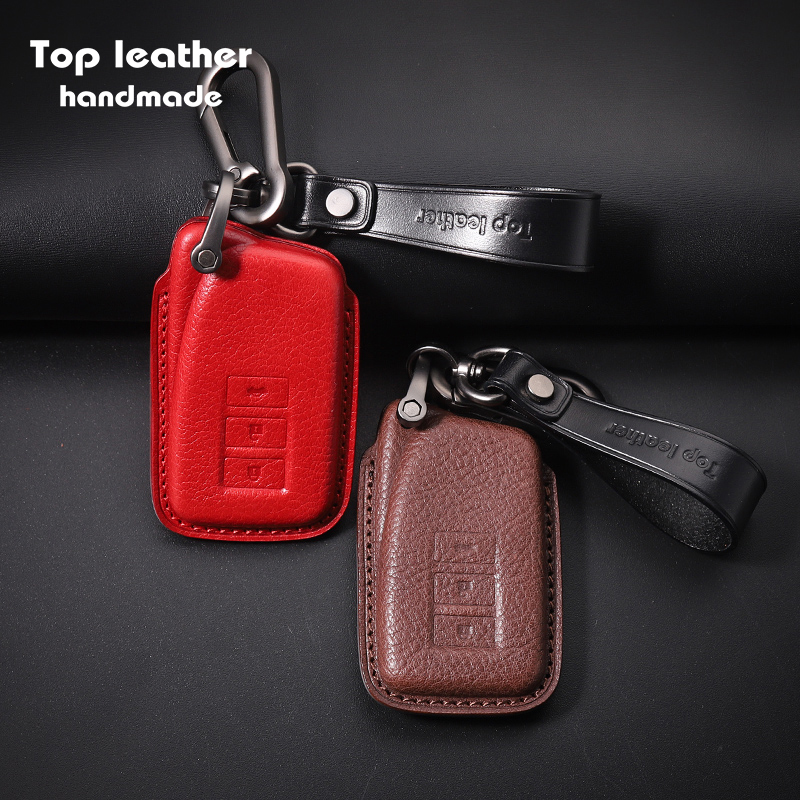 

2021 NEW High Quality Genuine Leather Smart Car Key Case Cover for Lexus LGS/es/nx235/R0, 6 color available