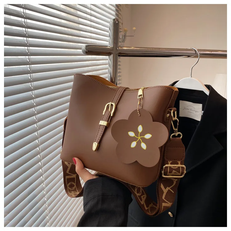 

New arrival bucket stylish lady shoulder bag women leather bags handbag ladies messenger bags