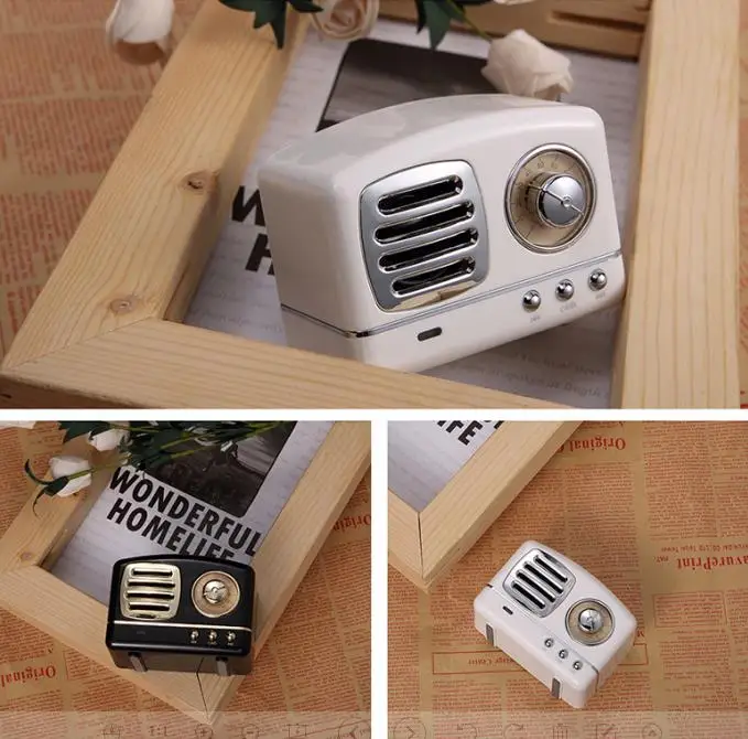 Retro old-fashioned smart portable wireless BT speaker sound for outdoor sports - ANKUX.COM