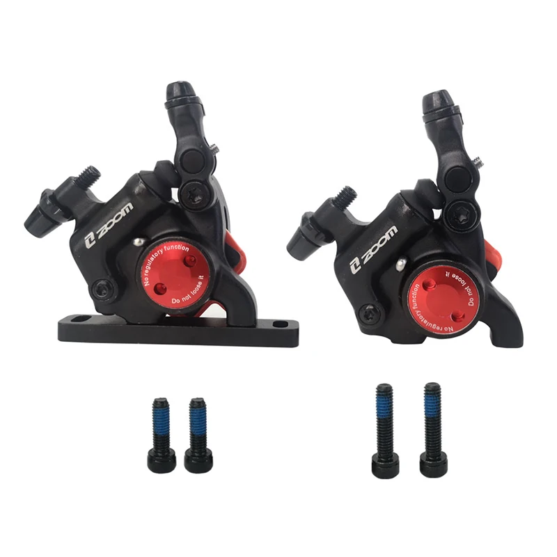 

ZOOM Road Bike Brake Calipers Bicycle Hydraulic Oil Disc Brake Fit For 140mm Rotors With Bolts Bicycle Brake Parts, Black