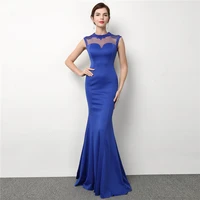 

8169#Blue luxury dress Fashion Fishtail Banquet, Show Evening Dresses for the Annual Meeting of the Company