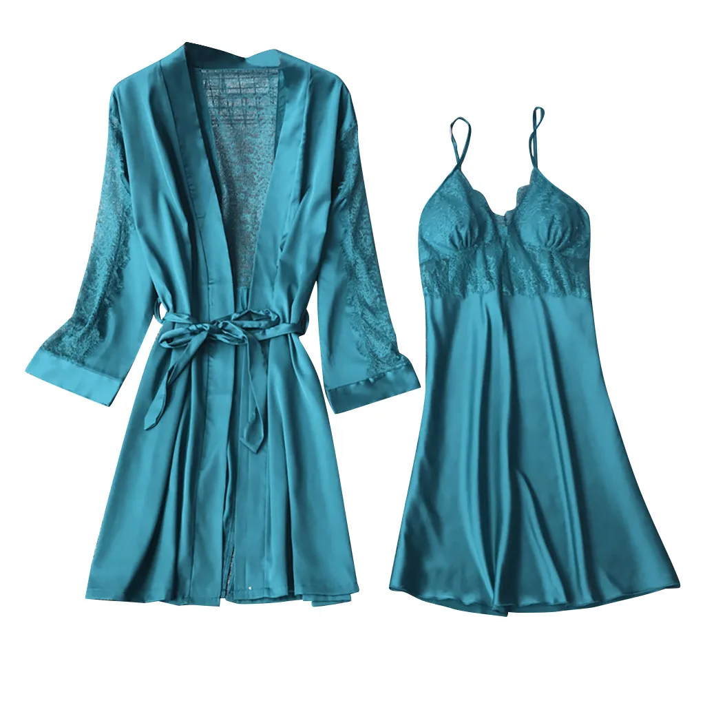 

2piece adult sleepwear women's sleepwear sexy night dress pajama set plus size