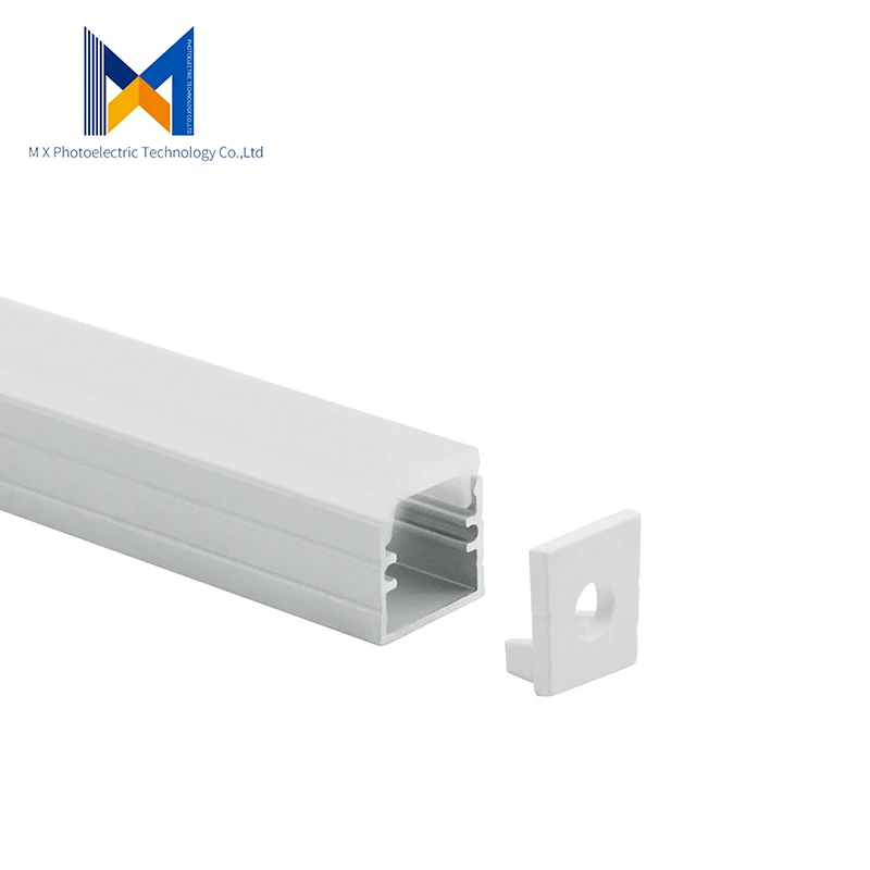 
12x12 12mm led profile led aluminum corner channel with diffuser PC cover 