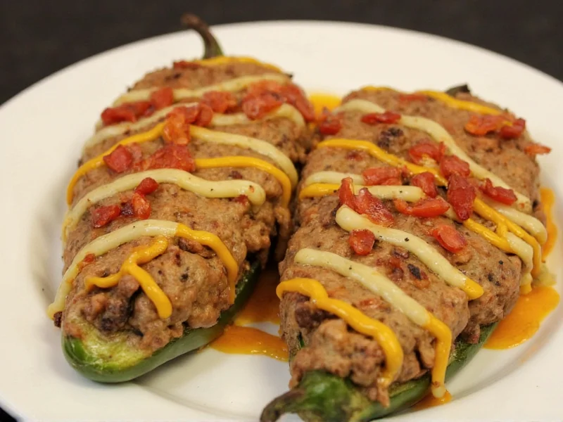 sausage stuffed jalapeno peppers