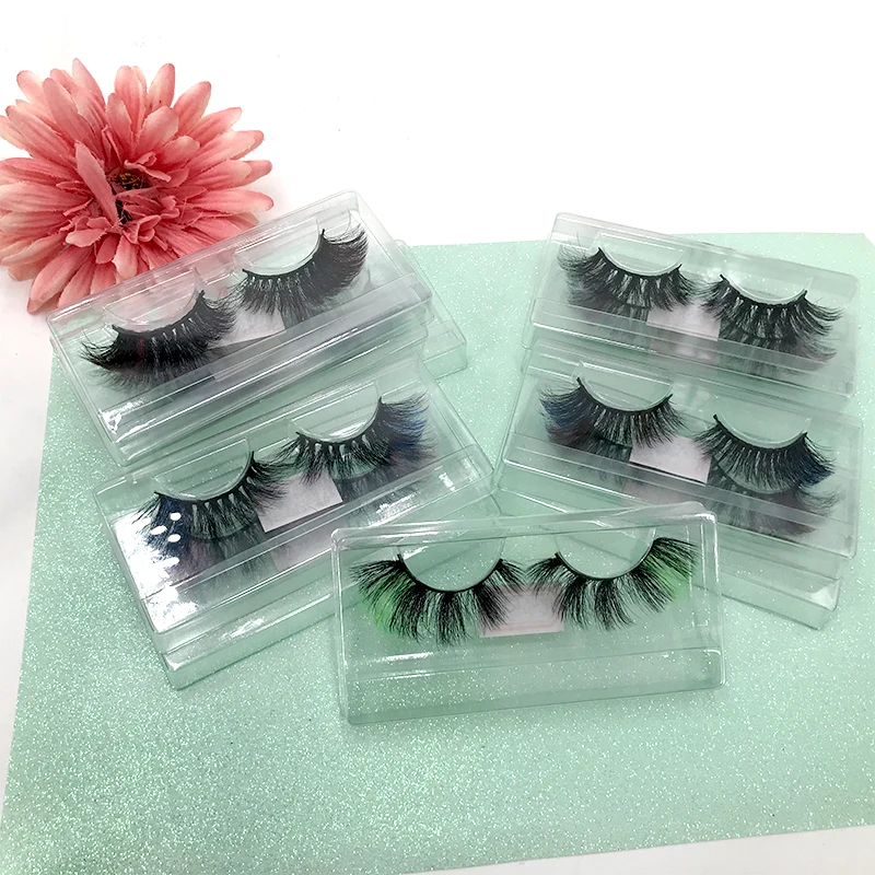 

Sell private label colored tail eyelashes natural soft party mink eyelashes supplier