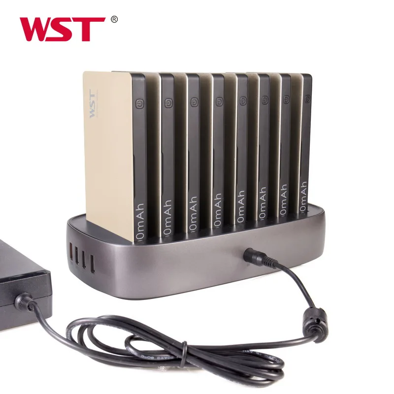 

WST OEM popular customize portable power banks 8000mah rohs shared charging station shared power banks