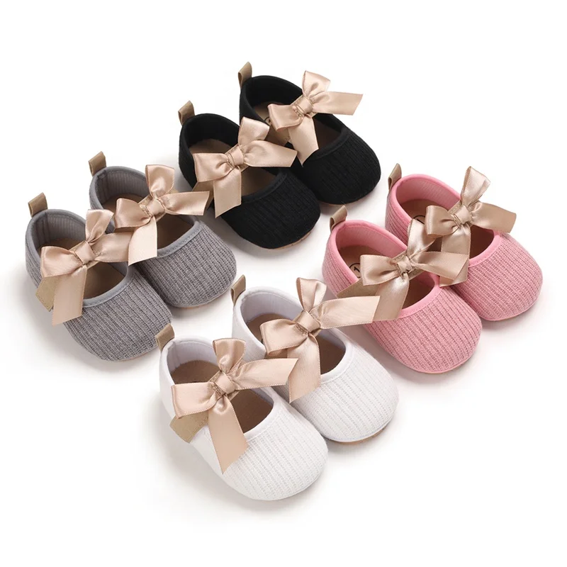 

Wholesale Toddler Girl Infant Prewalker New Born Bow Baby Dress Shoes