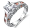Design ruby gemstone jewelry accessories wedding women ladies ring