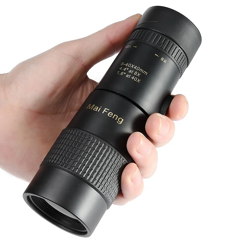 

8-40X40 High Zoom Monocular Telescope Professional Portable for Hunting Binoculars HD Night Vision